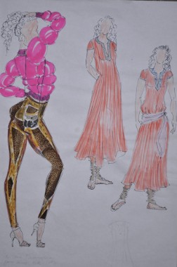 Entwürfe für Maria Magdalenas Outfit Entwürfe für Maria Magdalenas Outfit